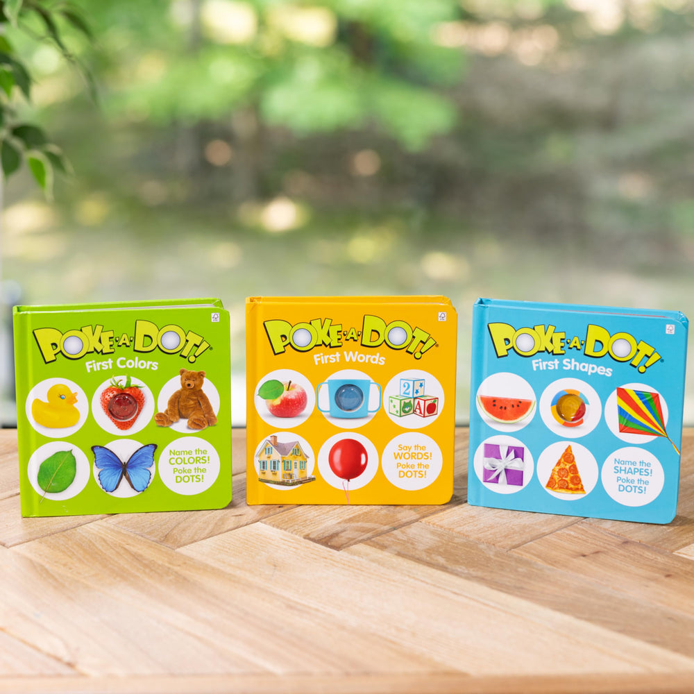 Melissa & Doug Poke-a-Dot First Colors brown bear supports vocabulary and descriptive skills
