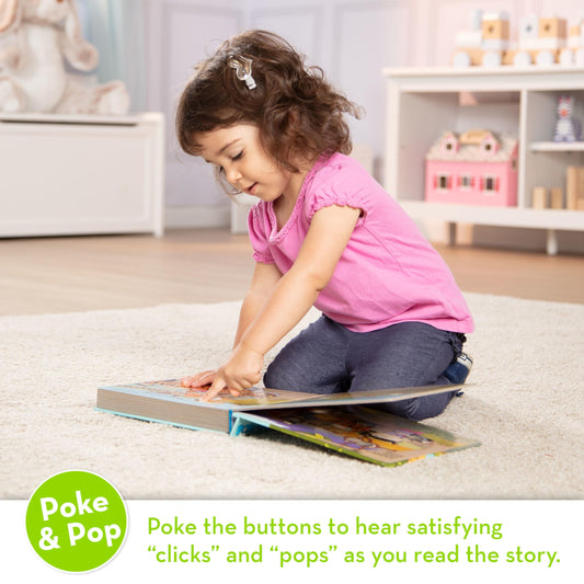 Melissa & Doug Poke-A-Dot Wheels on the Bus safari dots up close revealing front-back sounds