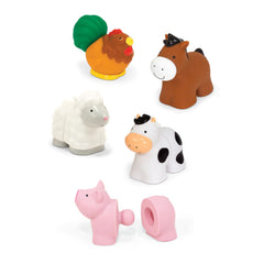 Melissa & Doug Pop Blocs Farm Animals set with all pieces ready for baby play