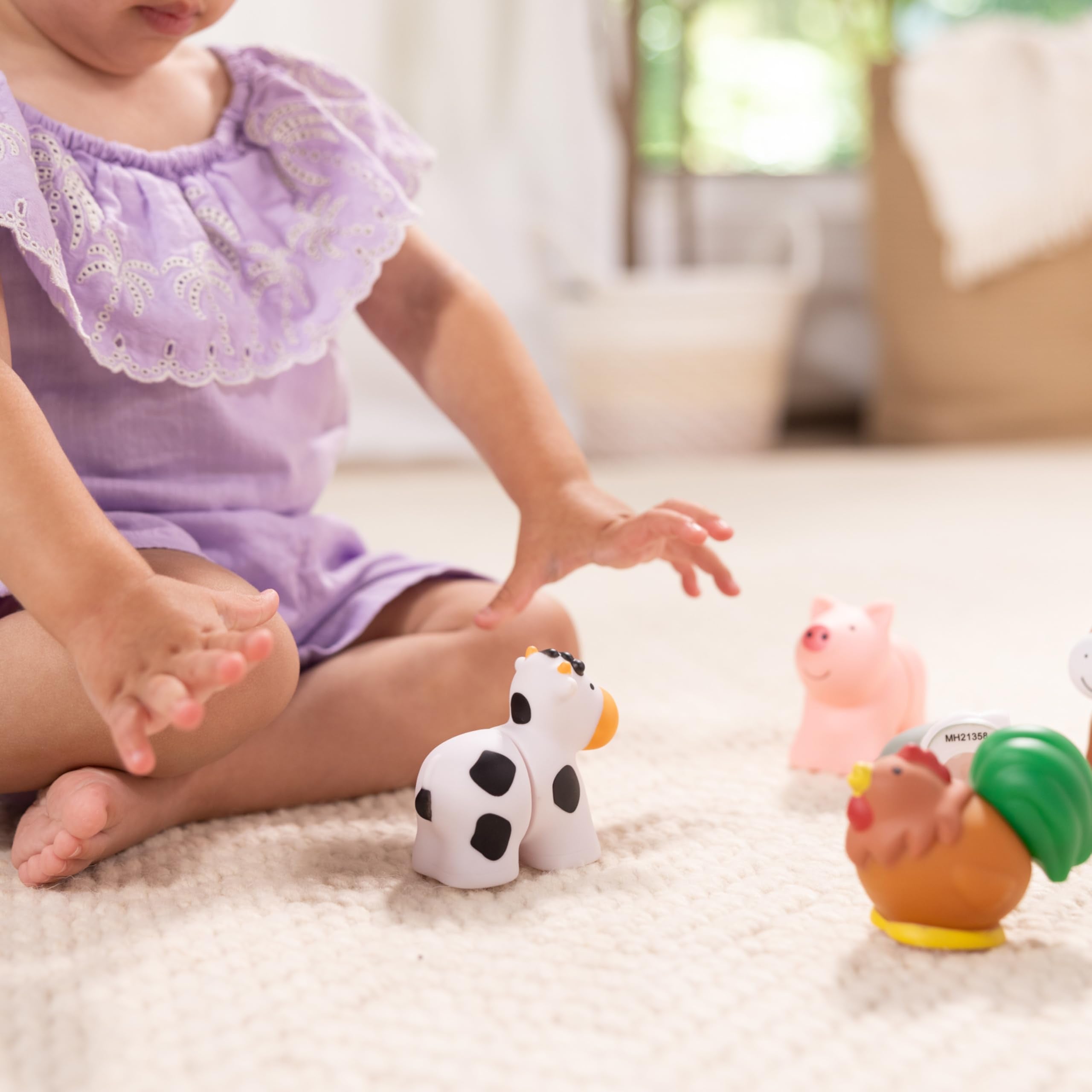 Melissa & Doug Pop Blocs Farm Animals heads and tails separated for mix-and-match