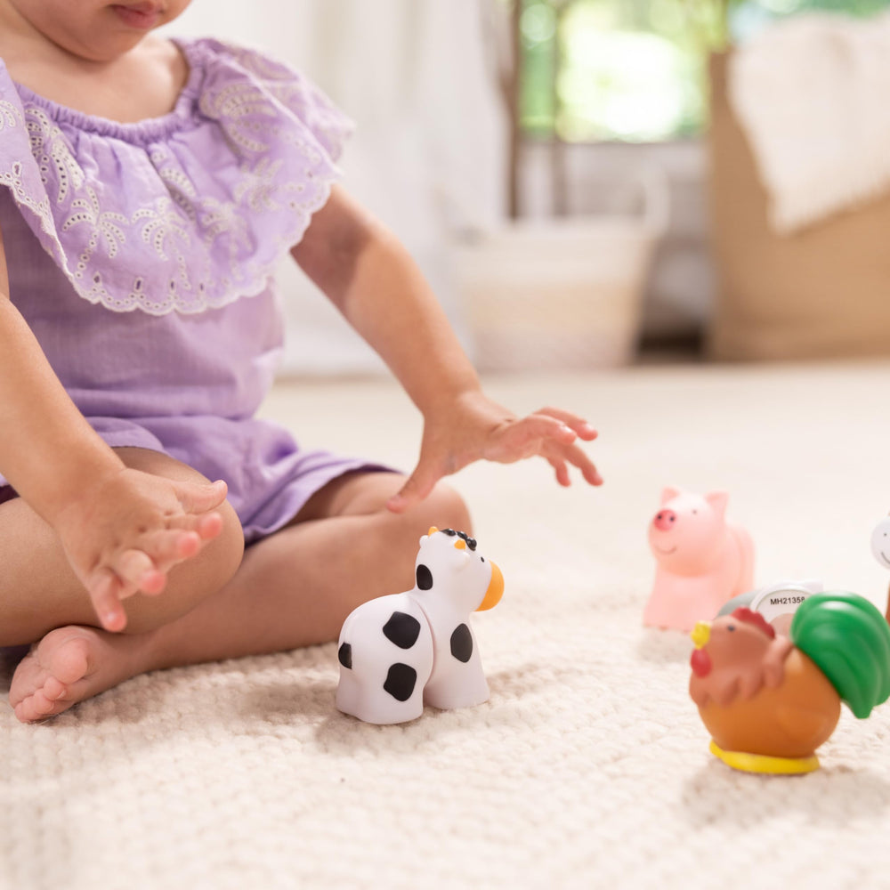 Melissa & Doug Pop Blocs Farm Animals heads and tails separated for mix-and-match