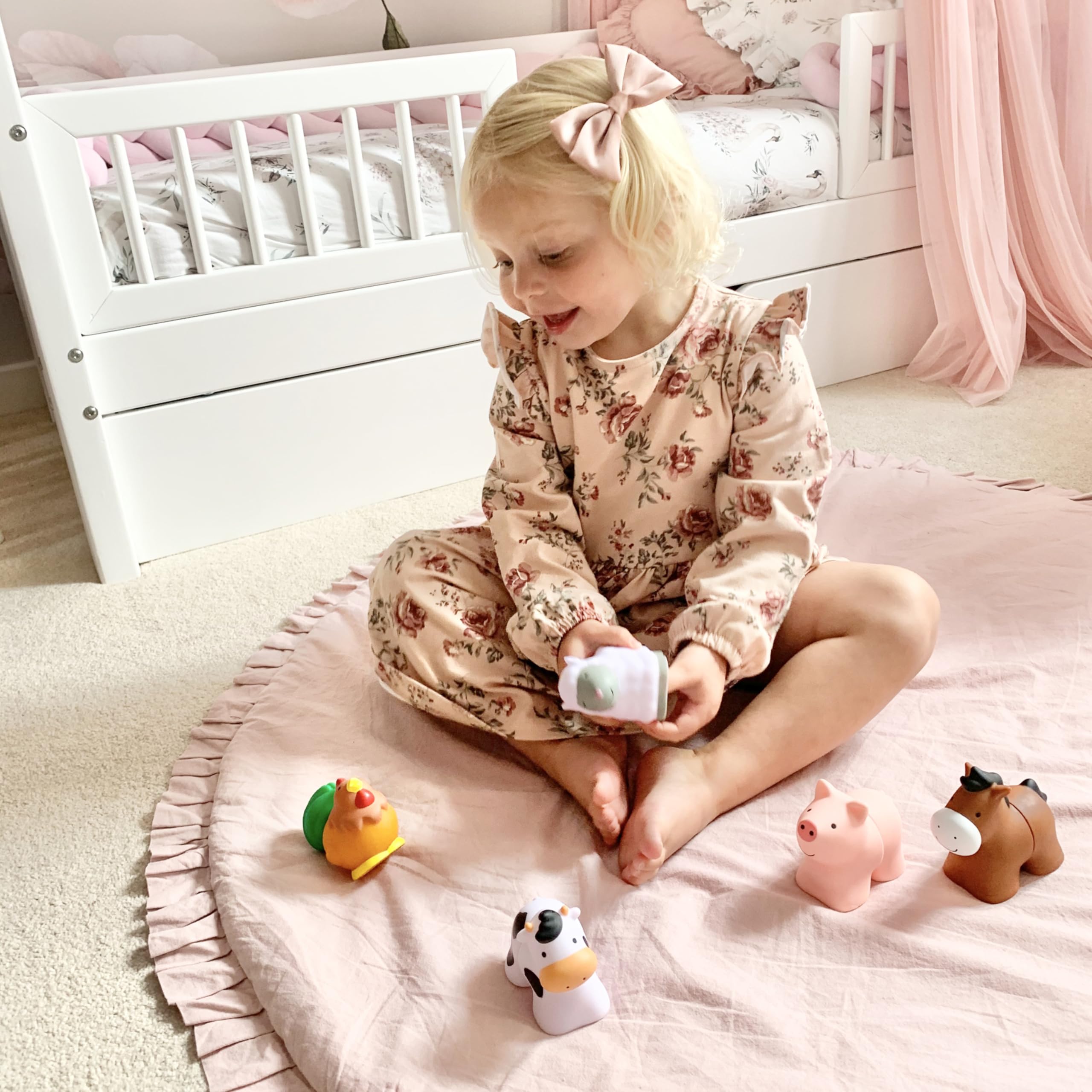 Melissa & Doug Pop Blocs horse assembled for fine motor play