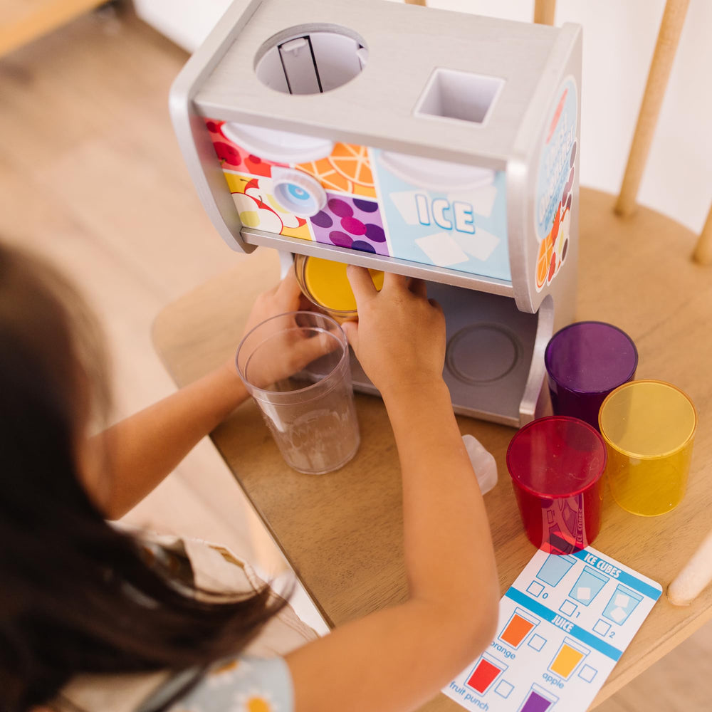Melissa & Doug pretend restaurant playset supports role-play scenarios.