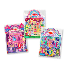Melissa & Doug Puffy Sticker princess background supports imaginative storytelling.