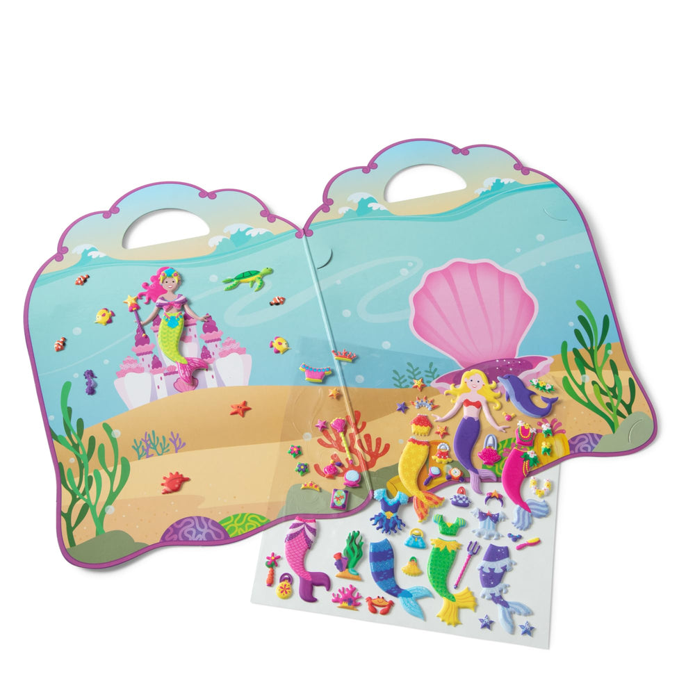Melissa & Doug Puffy Sticker travel-foldout enables on-the-go creative play.