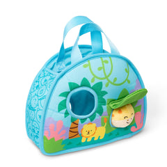 Melissa & Doug Rollables peekaboo holes reveal characters in safari scene