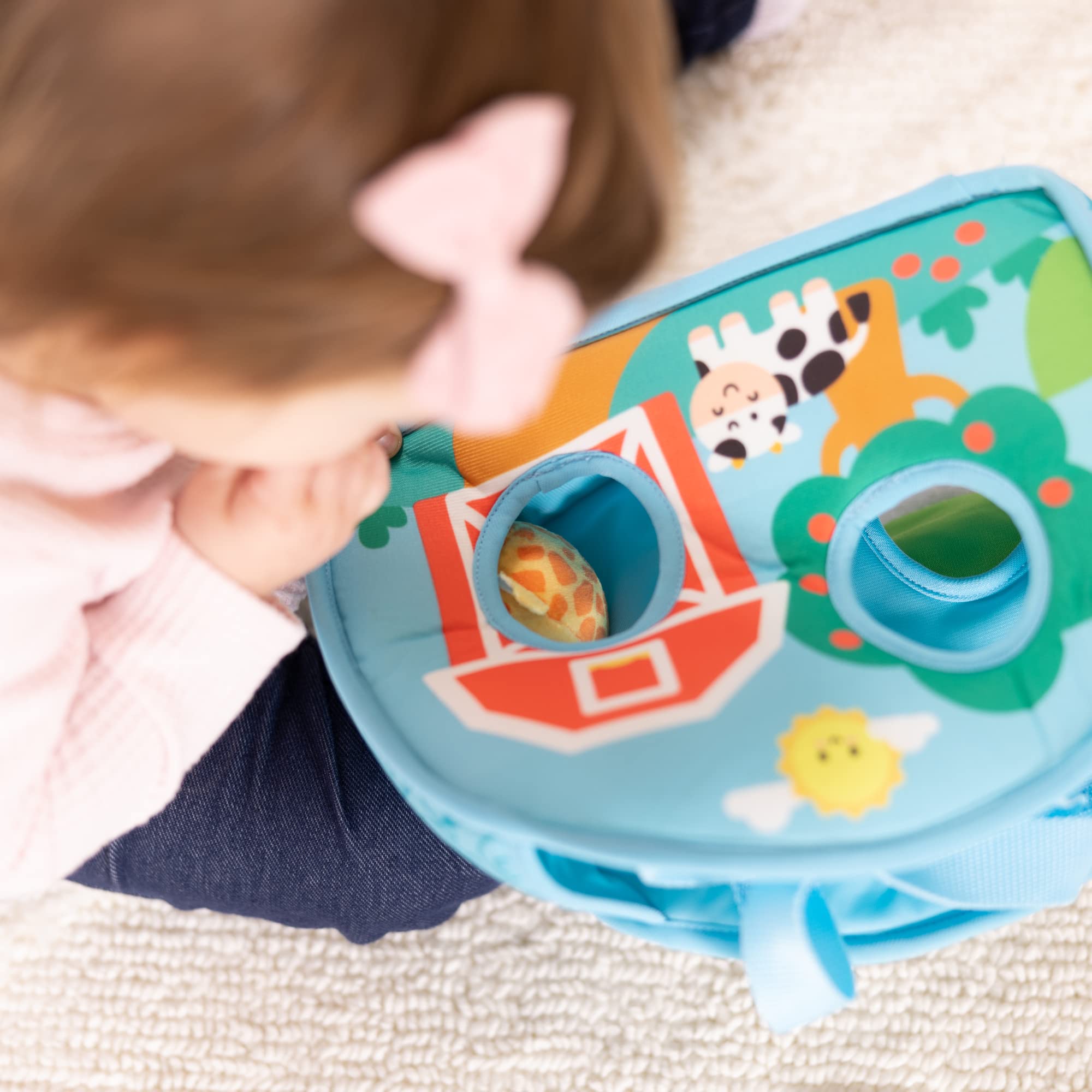 Melissa & Doug Rollables tote stores up to fifteen characters for easy transport