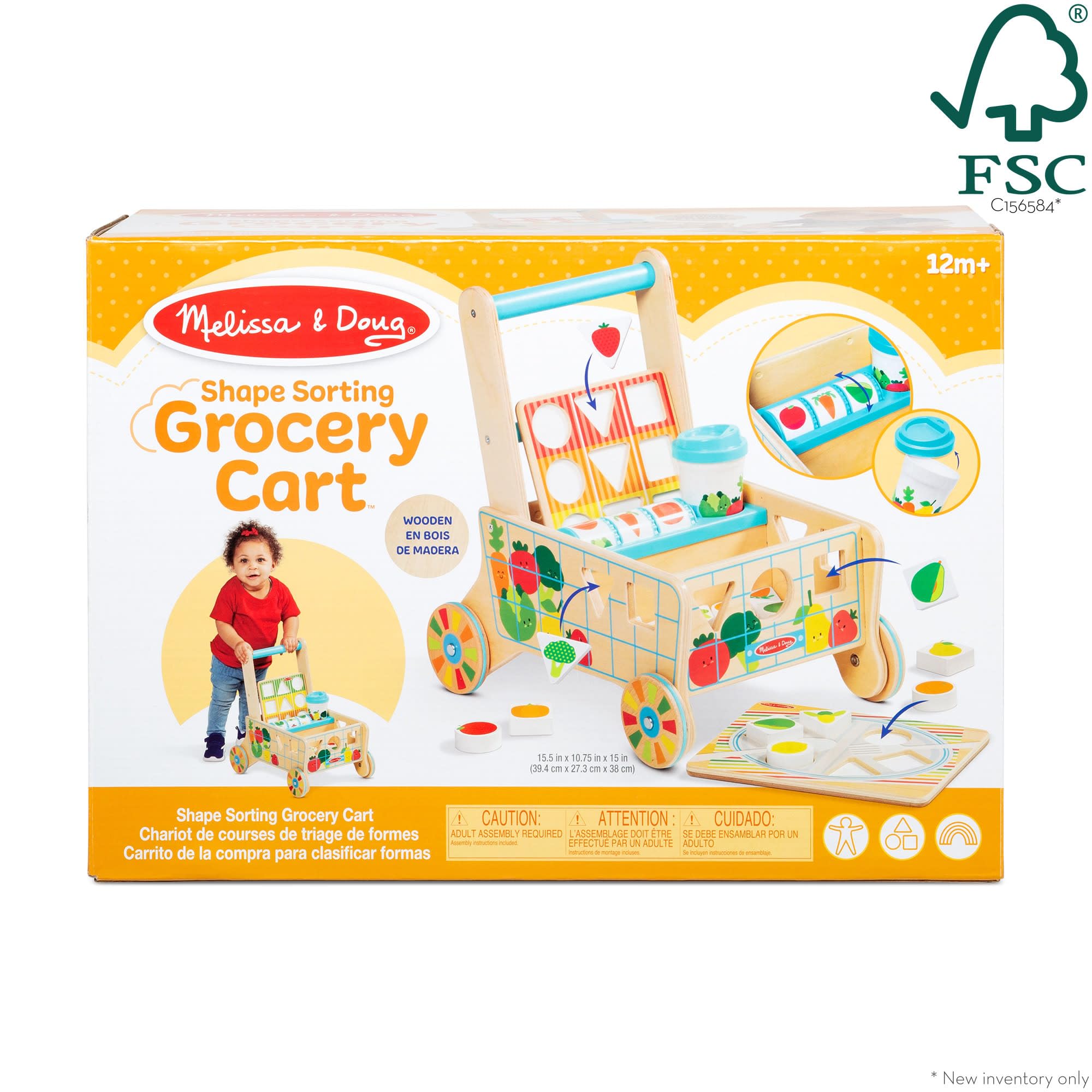 Roller drum on the cart provides engaging sensory feedback during play.
