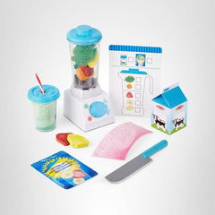 Melissa & Doug Smoothie Maker wooden knife for safe chopping during kitchen role play.