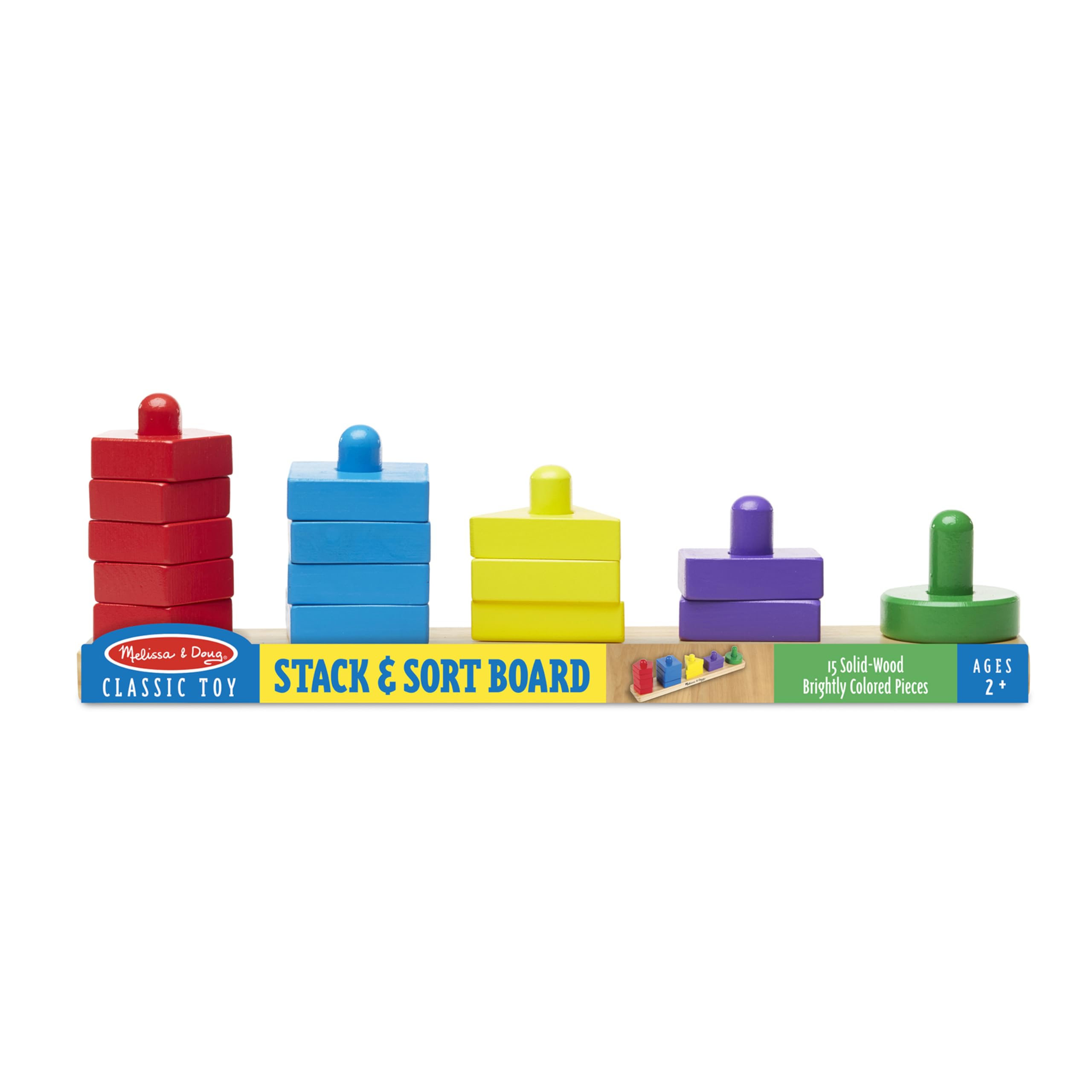 Blocks organized by color to boost recognition and sorting skills