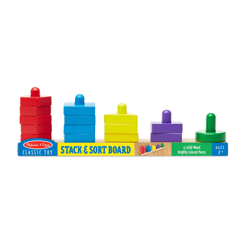 Blocks organized by color to boost recognition and sorting skills