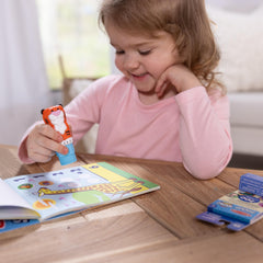 Melissa & Doug forest safari 24-page pad offers counting and matching activities.