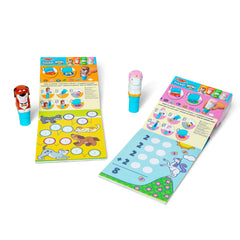 Melissa & Doug Sticker WOW sticker stacks provide 300 stickers each.