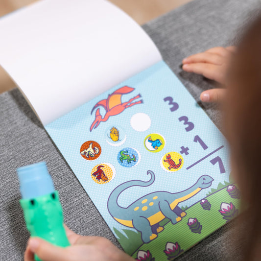 Melissa & Doug Sticker WOW Pumpkin tiger stamp ready for safari-themed sticker play.