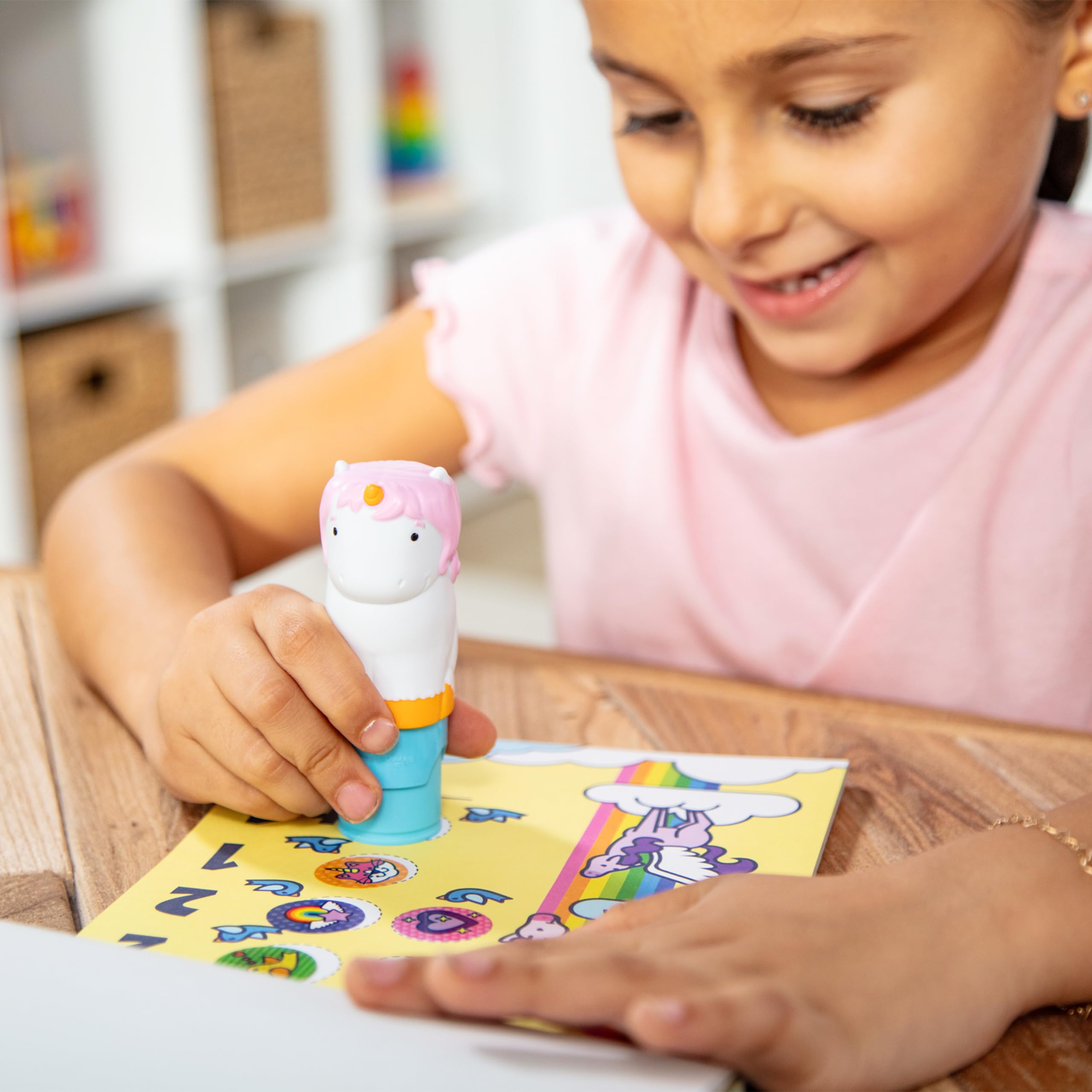 Melissa & Doug Sticker WOW unicorn stampers spark imaginative art and counting.