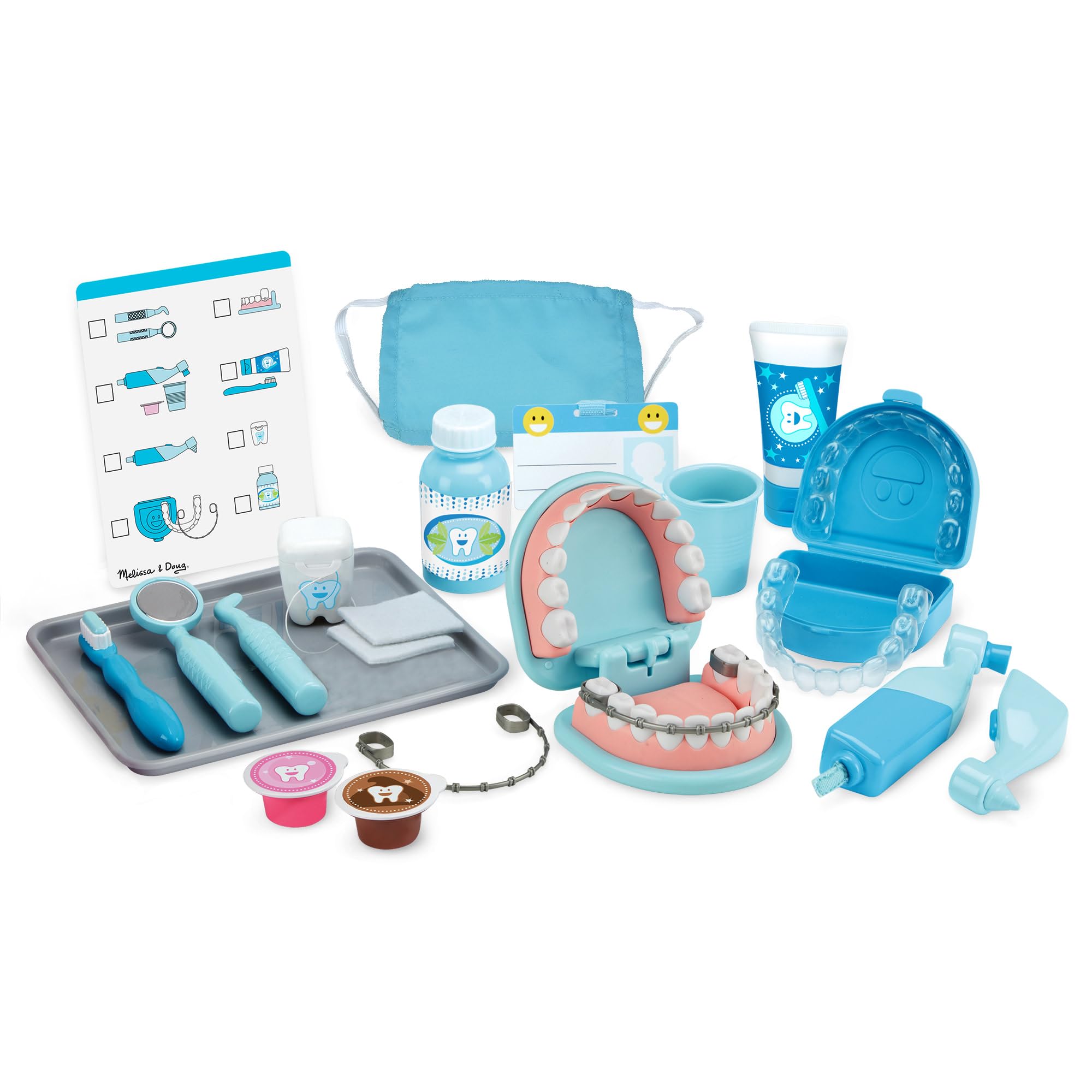 Melissa and Doug Super Smile Dentist Kit oversized teeth for realistic pretend dental care