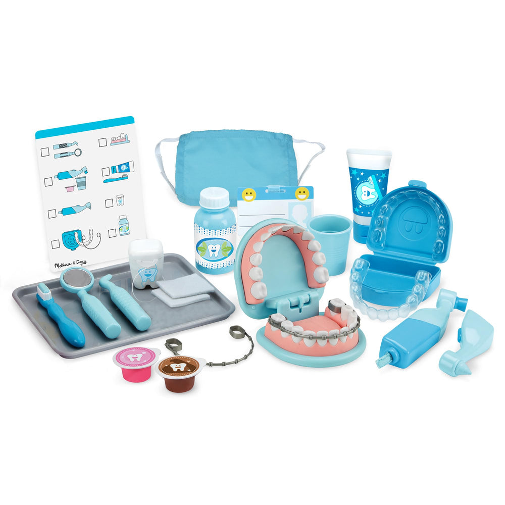 Melissa and Doug Super Smile Dentist Kit oversized teeth for realistic pretend dental care