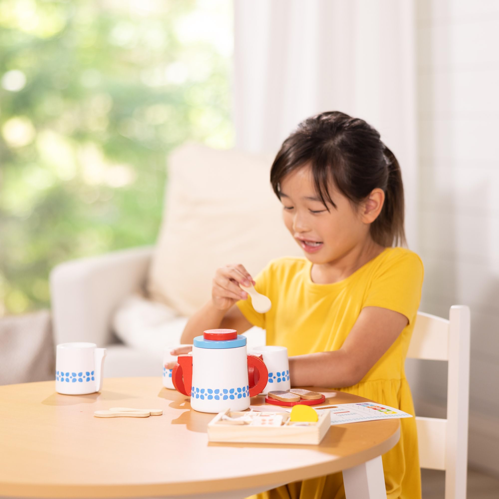 Melissa and Doug tea varieties tags support color learning during play