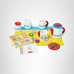 Gift-ready Melissa and Doug tea set packaging for birthdays
