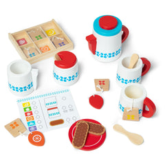 Melissa and Doug tea varieties in bright tags for color recognition