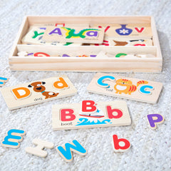 Melissa and Doug wooden alphabet boards offer durable, screen-free play