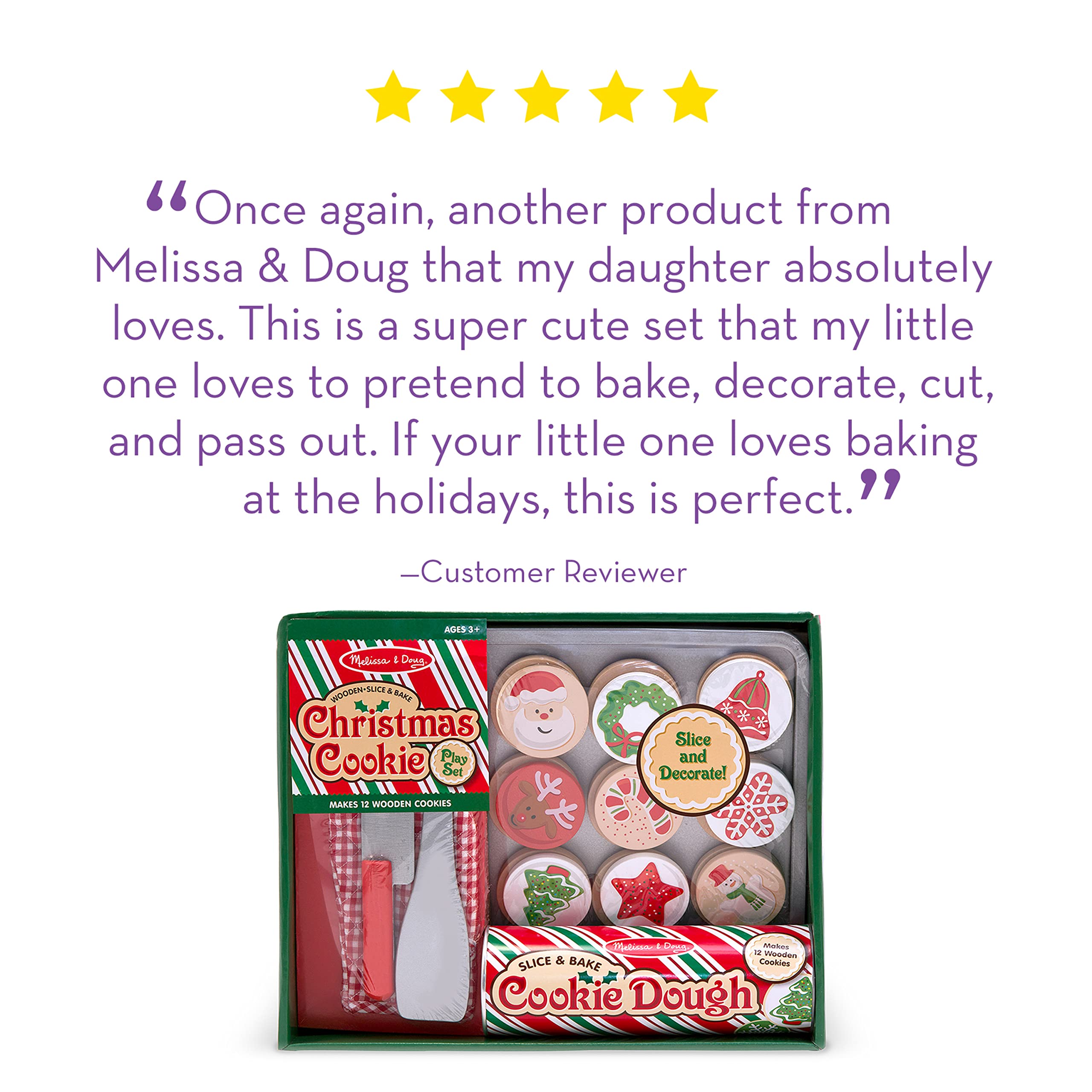 Melissa & Doug spatula included for hands-on mixing and decorating.
