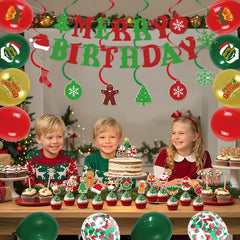 Melody Fantasy large cake topper crowns the centerpiece with holiday charm.