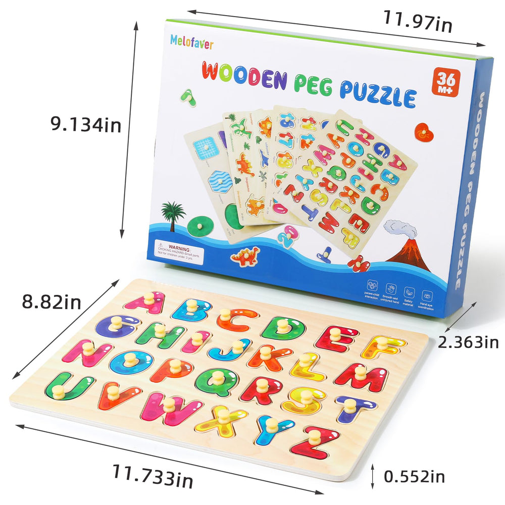 Melofaver number puzzle board helps counting and numeral recognition for toddlers.