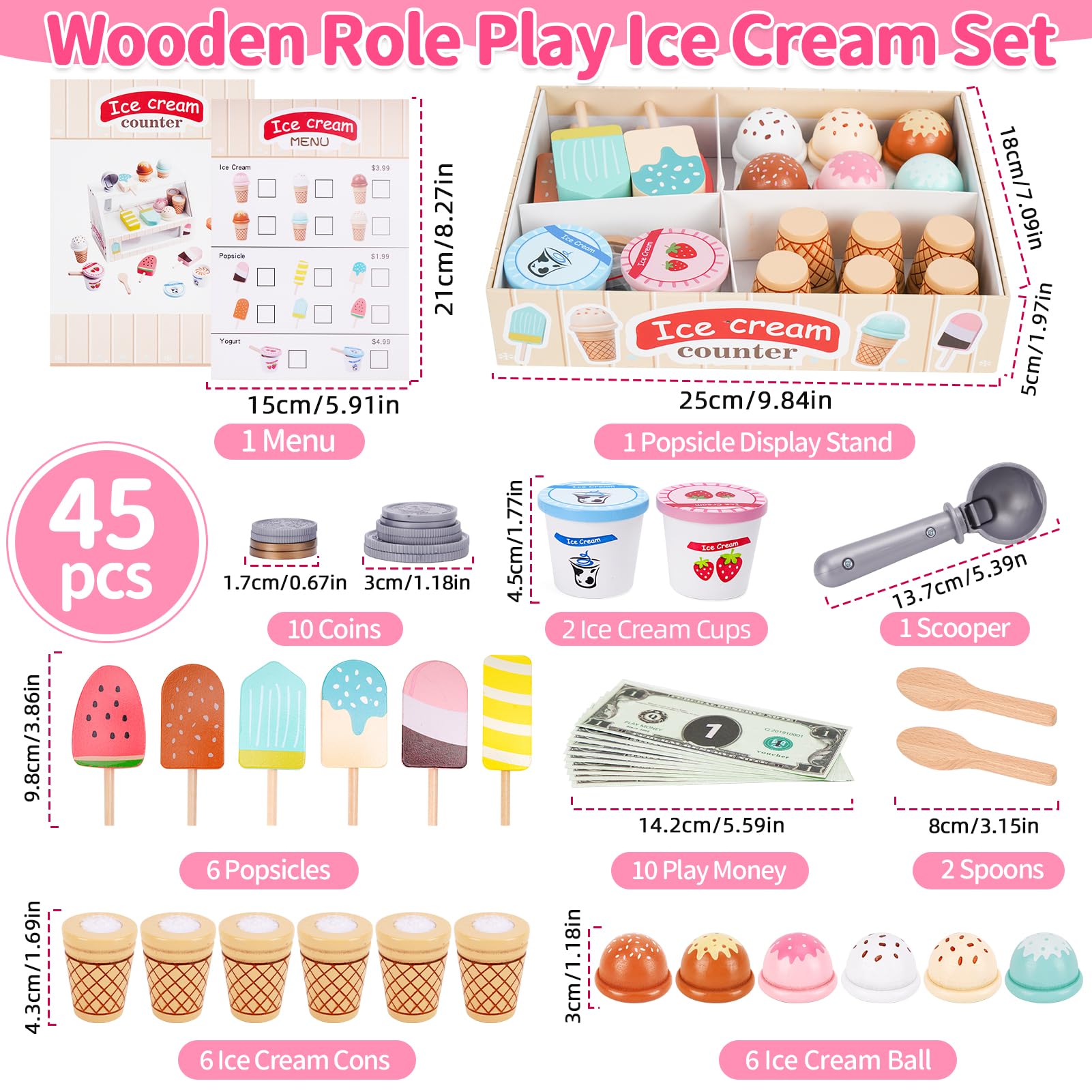 Melofaver wooden popsicles add color for creative storytelling