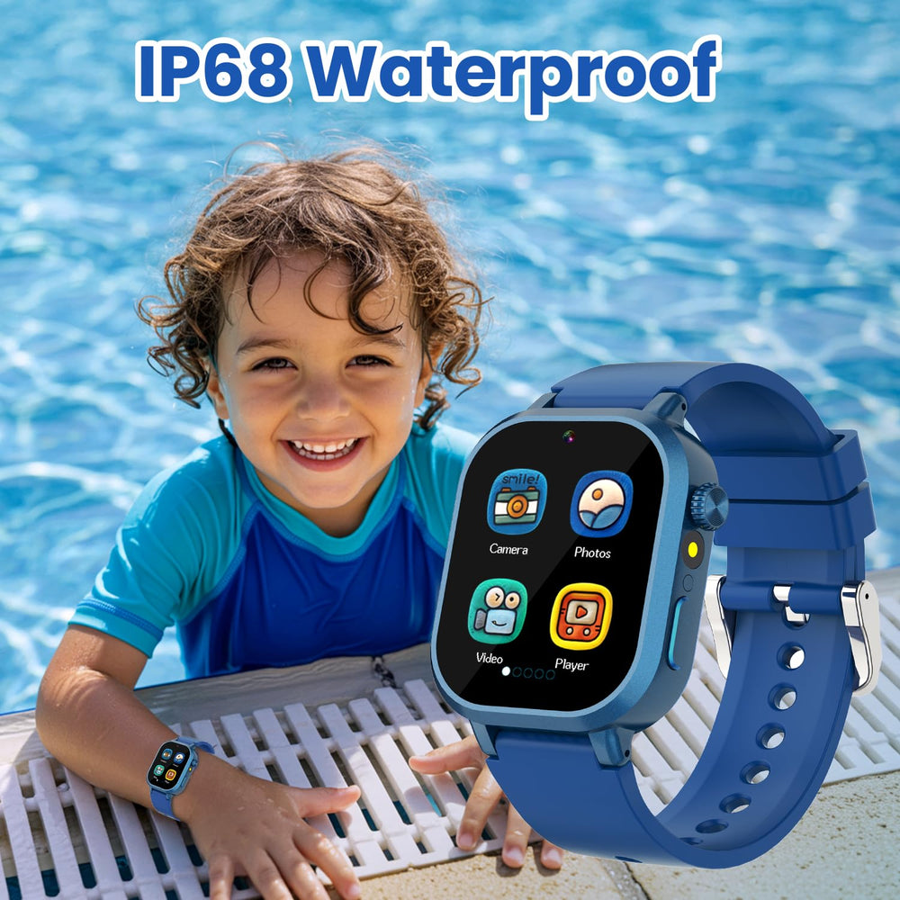 Melontti kids smartwatch hd-camera captures moments with fun stickers.