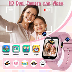 Melontti Kids Smart Watch pink long-lasting battery for days of activity