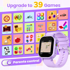 Melontti kids smartwatch purple worn on child for comfortable daily wear