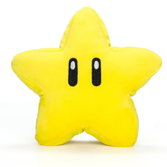 Memall Cute Star Plush close-up reveals soft velvet fabric for cuddling and comfort.