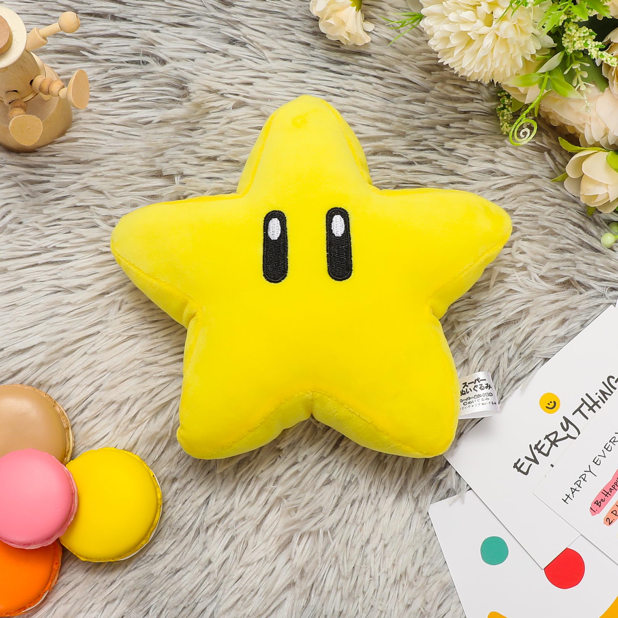 Memall Cute Star Plush travel snuggle ready for on-the-go fun.