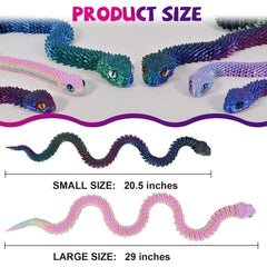 Memogizz articulated snake with flexible joints enables creative desk shaping.