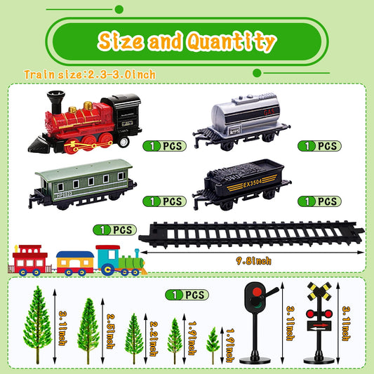 MEMOVAN miniature trains set adds playful charm to cupcakes and cookies.