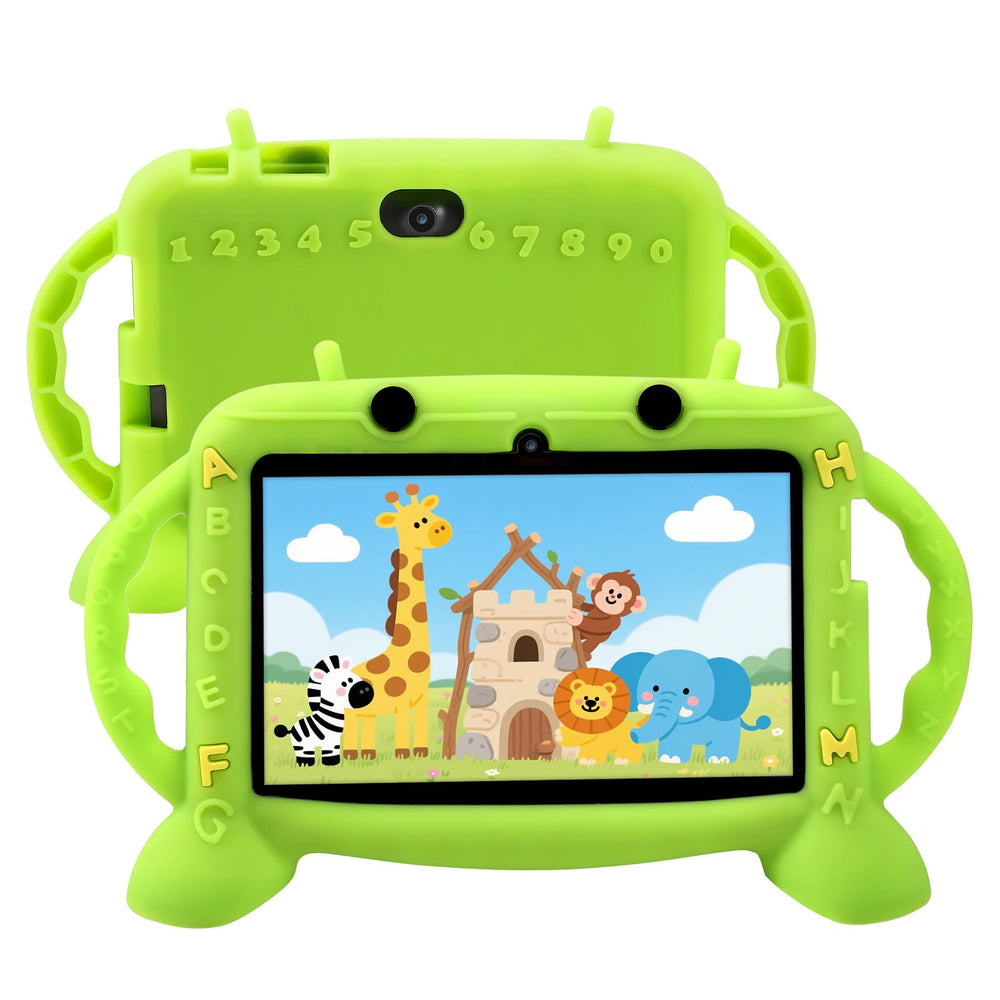 MengDash 7-inch display on kids tablet offers bright visuals for learning and entertainment.