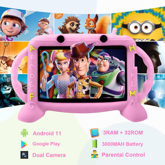 MengDash Kids Tablet screen shows Google Play for easy app access.