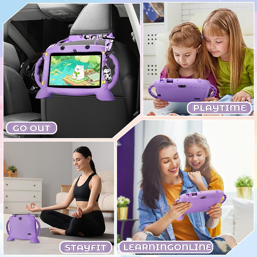 MengDash tablet with adjustable stand for easy hands-free viewing.