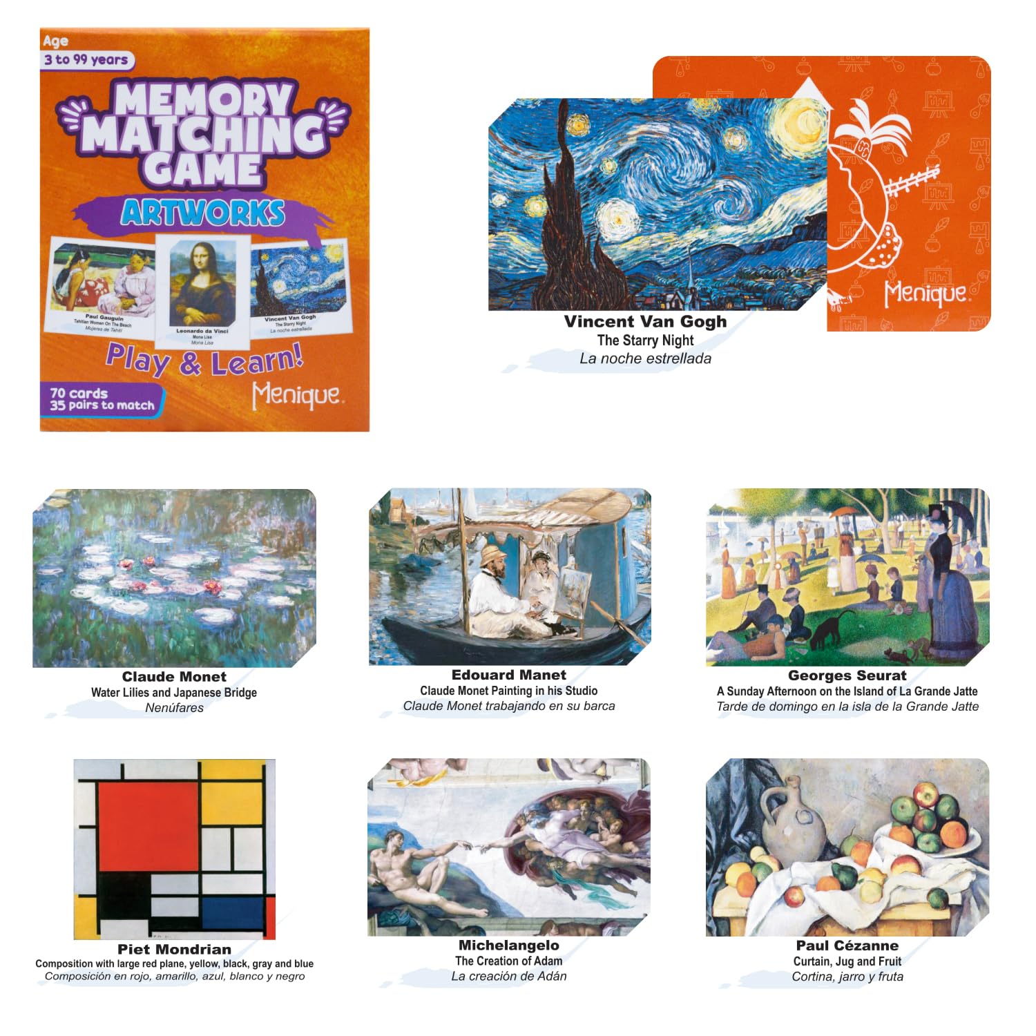 Menique Memory The Last Supper card fosters cooperative play across generations