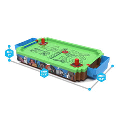 Menkind Minecraft Arcade Air Hockey Overworld interchangeable covers for personalized matches.