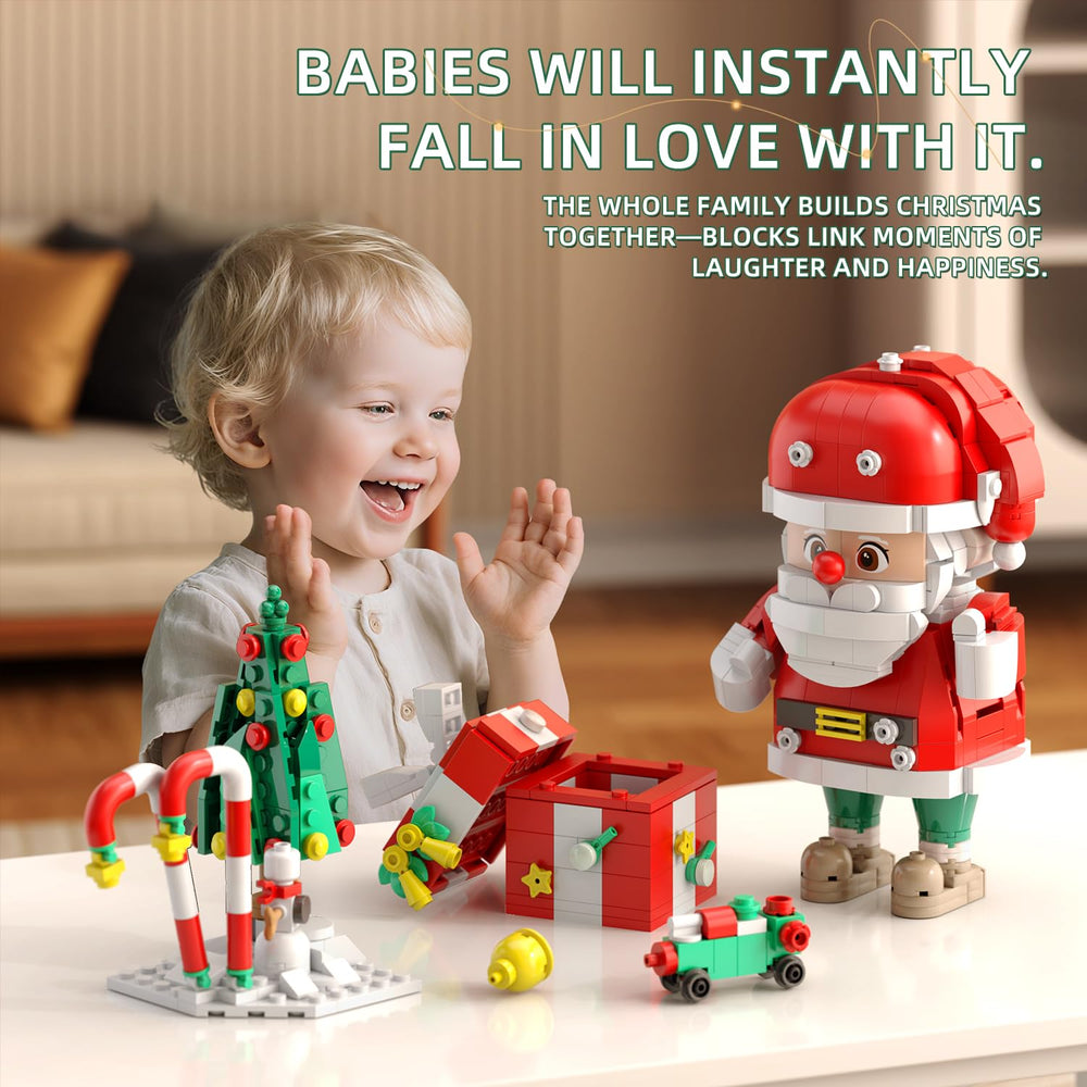 MENTOJOY TOY BUILDING BLOCKS Christmas tree model for a seasonal tabletop centerpiece.