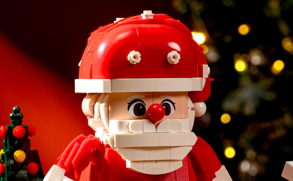 MENTOJOY TOY BUILDING BLOCKS Tabletop centerpiece for cozy winter rooms.