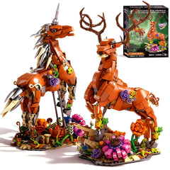 MENTOJOY Unicorn Building Set – dual creatures for creative play