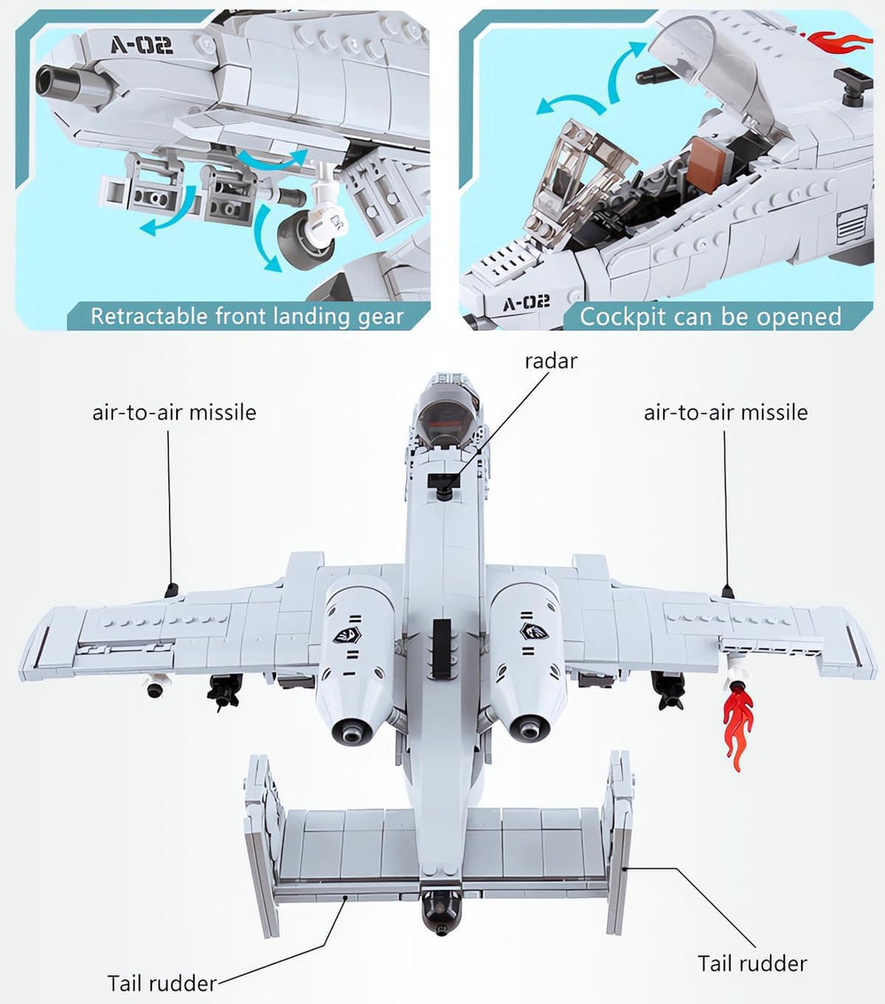 MEOA A10 Warthog model display captures a ready-to-show aircraft centerpiece