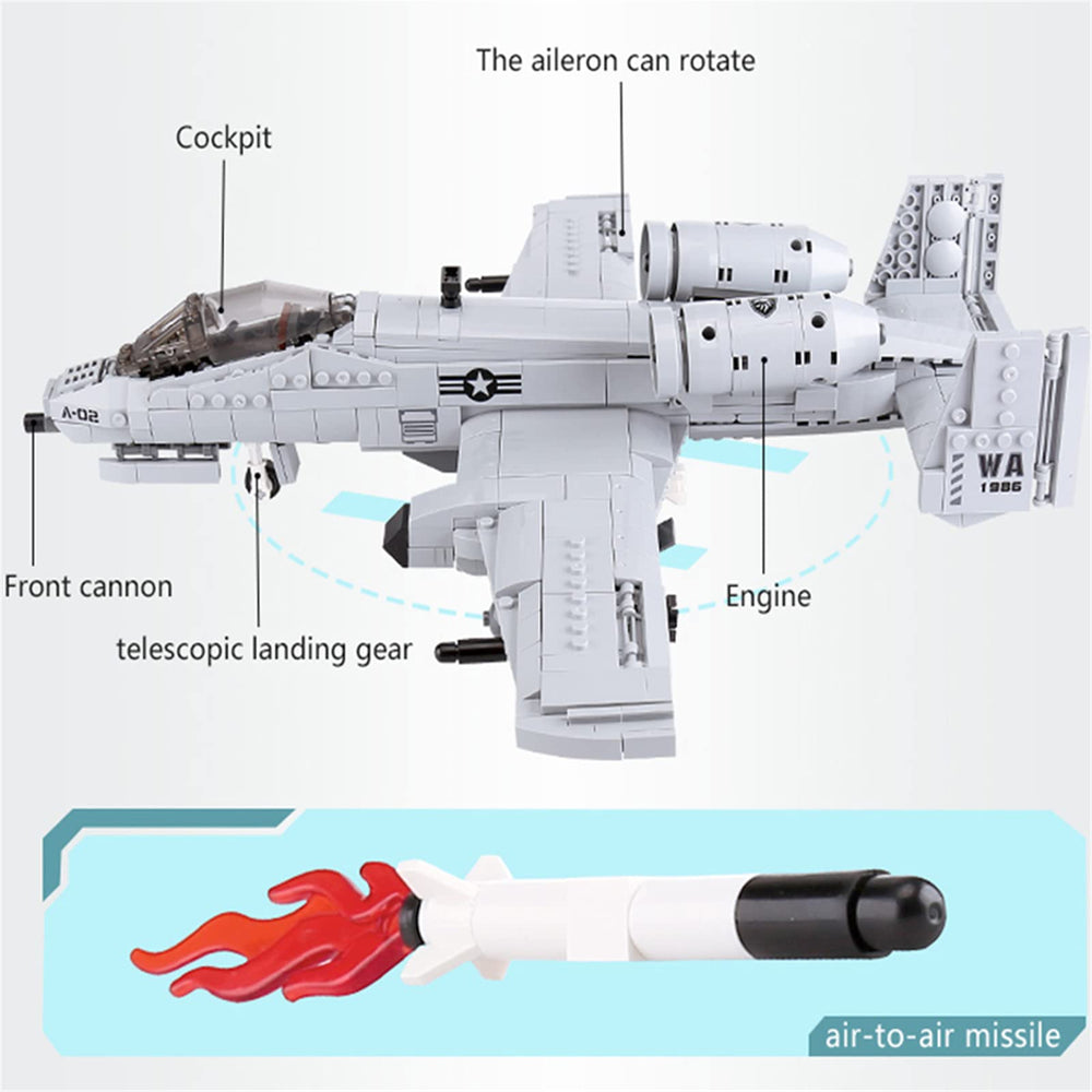 MEOA A10 Warthog parts pack offers varied bricks for creative building
