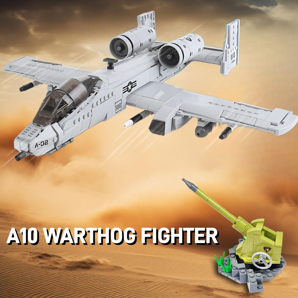 MEOA A10 Warthog plane side view highlights the sleek profile for collectors
