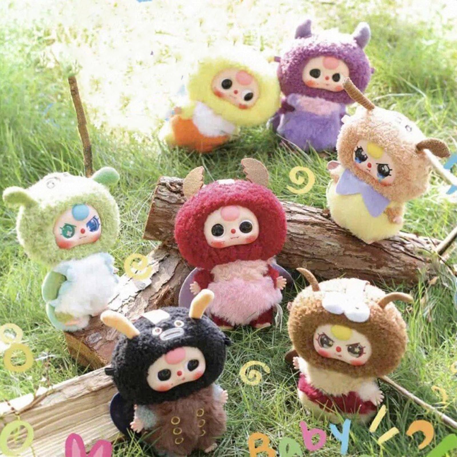 Meokro Baby Three Little Elf pendant with soft plush for backpacks