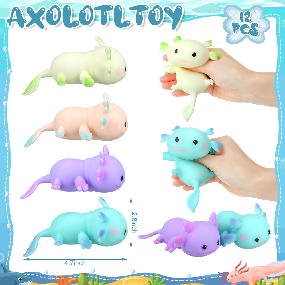 Meooeck axolotl toy stress-relief, compact for fidgeting at your desk.