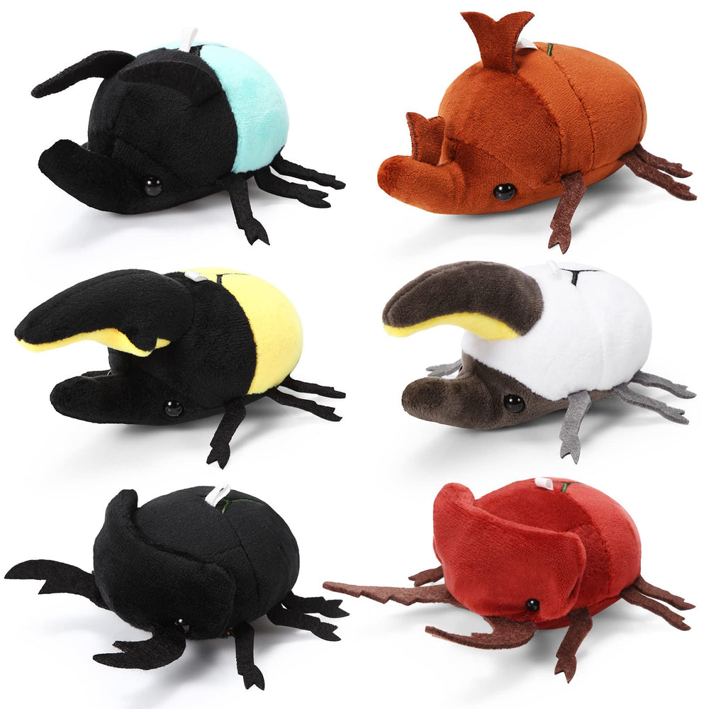 Meooeck beetle plush 6-pack in colorful colors for kids.
